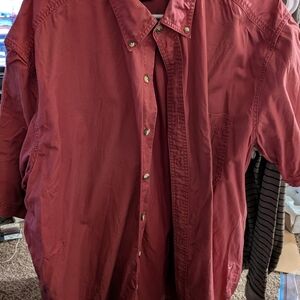 Eddie Bauer Rust Button-Up Shirt